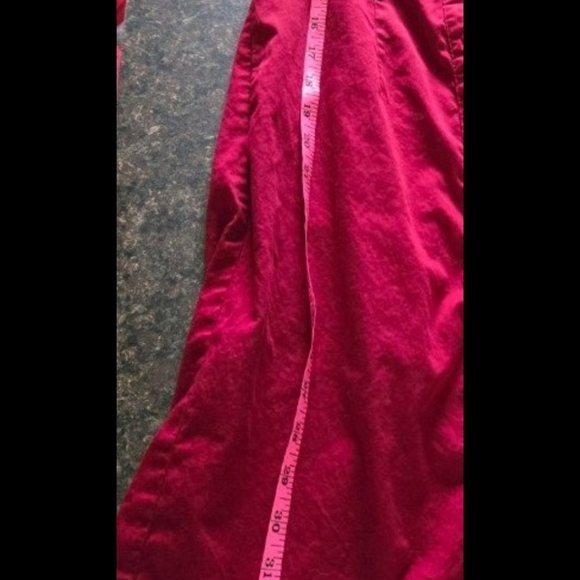 The limited Womens deep red v-neck Button Down dress size 2 - Picture 7 of 9